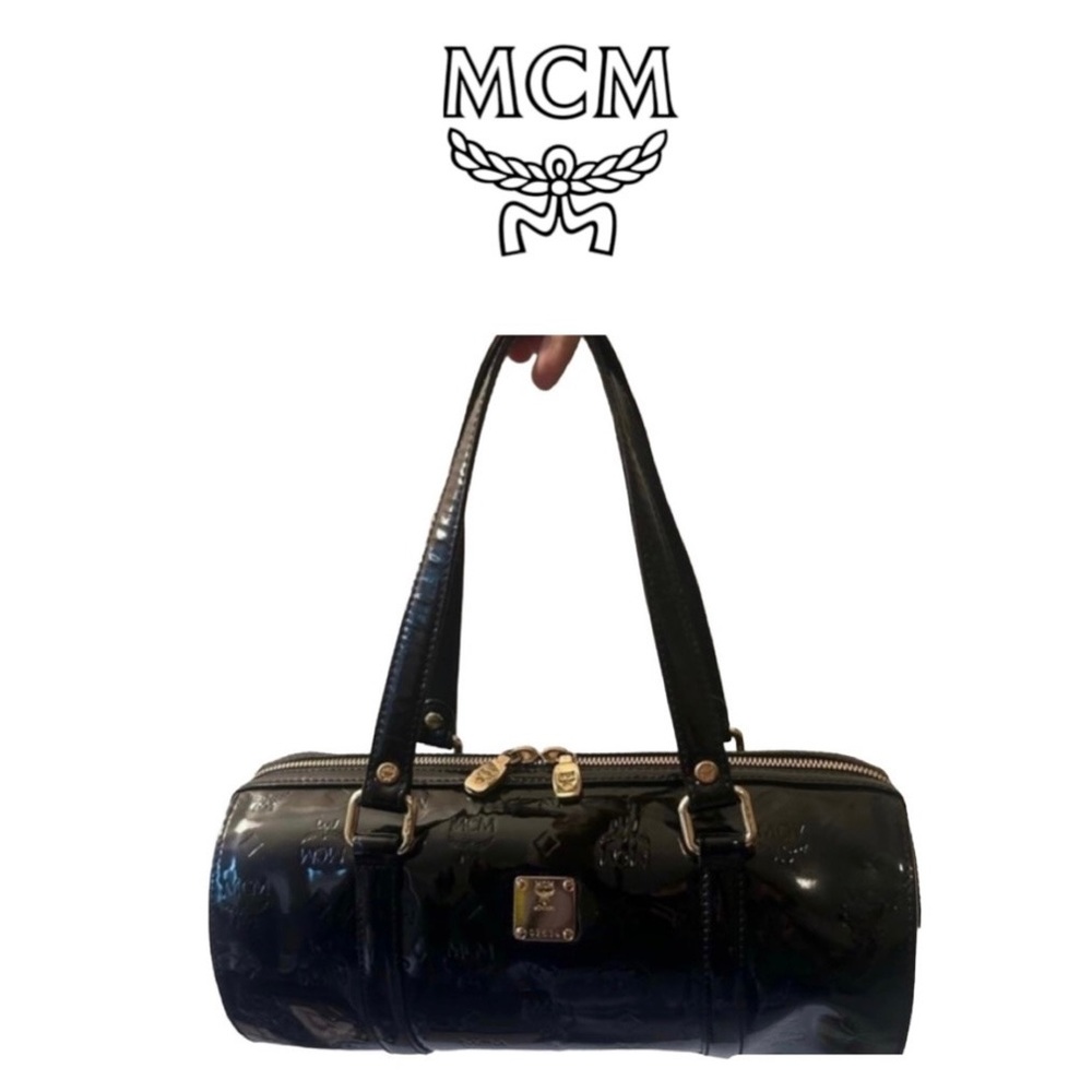 💯 MCM | Papillon Patent Leather Handbag